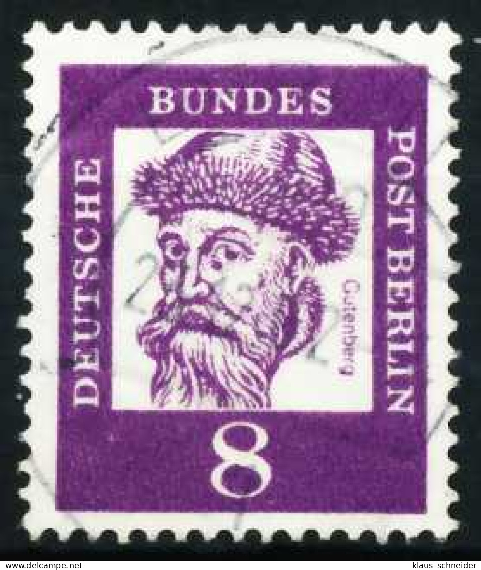 BERLIN DS BED. DEUT. Nr 201 Gestempelt X636CC2 - Usados