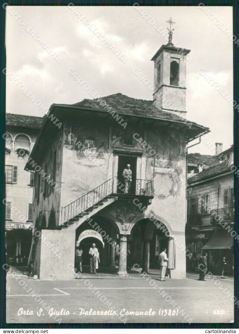 Novara Orta San Giulio Comune Foto FG Cartolina KB2408 - Novara