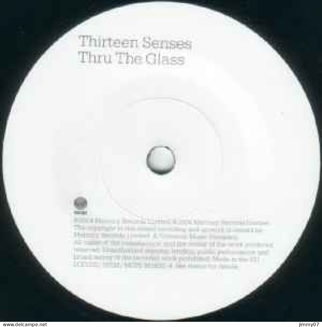 Thirteen Senses - Thru The Glass (7", Single, Ltd) - Rock