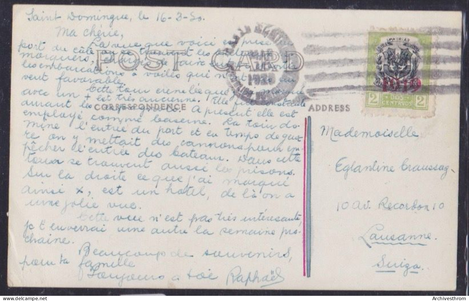 République Dominicaine - Saint-Dominique - Rio Ozama Et Bateaux à Quai - Ca 1920 (15'244) - Altri & Non Classificati