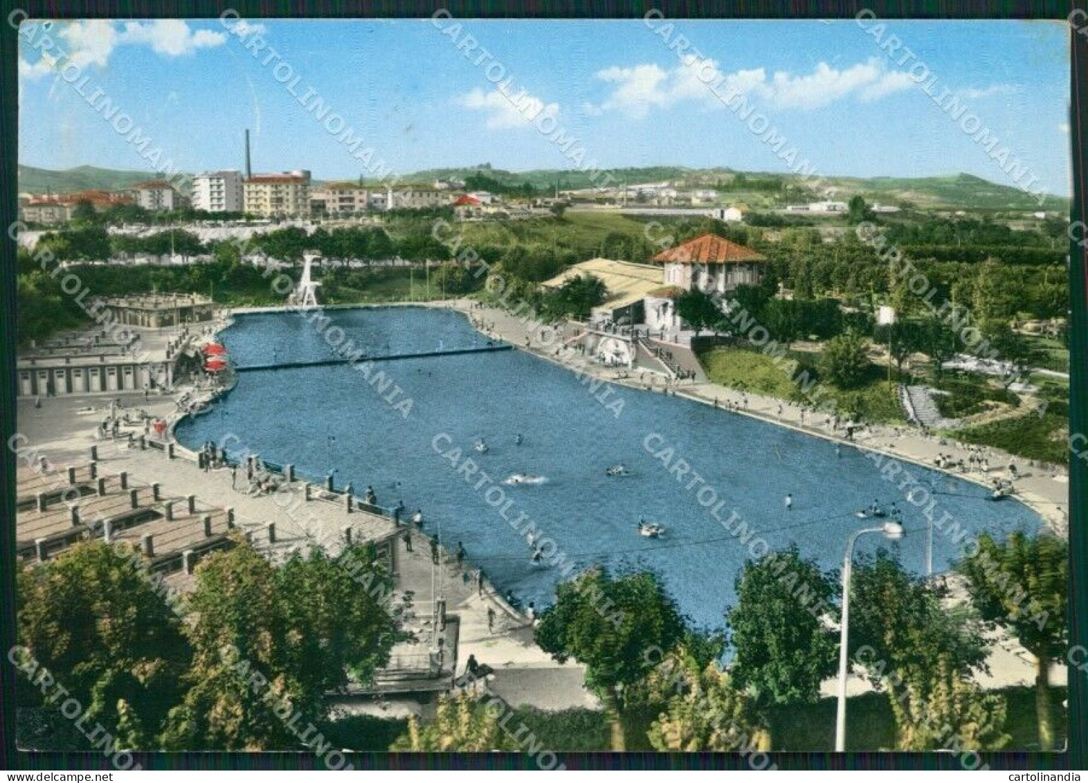 Alessandria Acqui Terme Piscina Foto FG Cartolina KB2500 - Alessandria