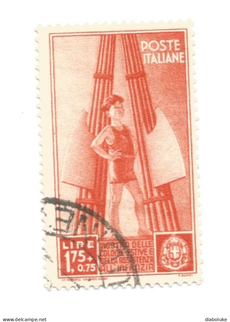 (REGNO D'ITALIA) 1937, COLONIE ESTIVE E ASSISTENZA ALL'INFANZIA - Serie di 16 francobolli usati, annulli da periziare