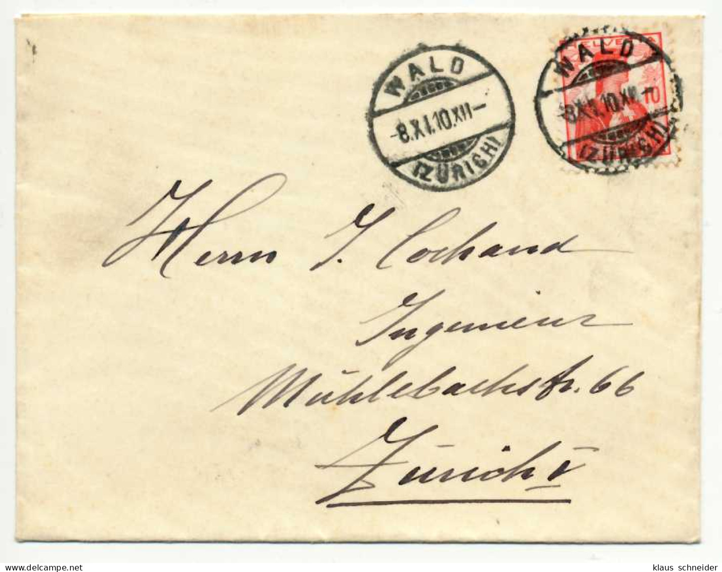 SCHWEIZ 1909 Nr 114 BRIEF EF X6B6B92 - Cartas & Documentos
