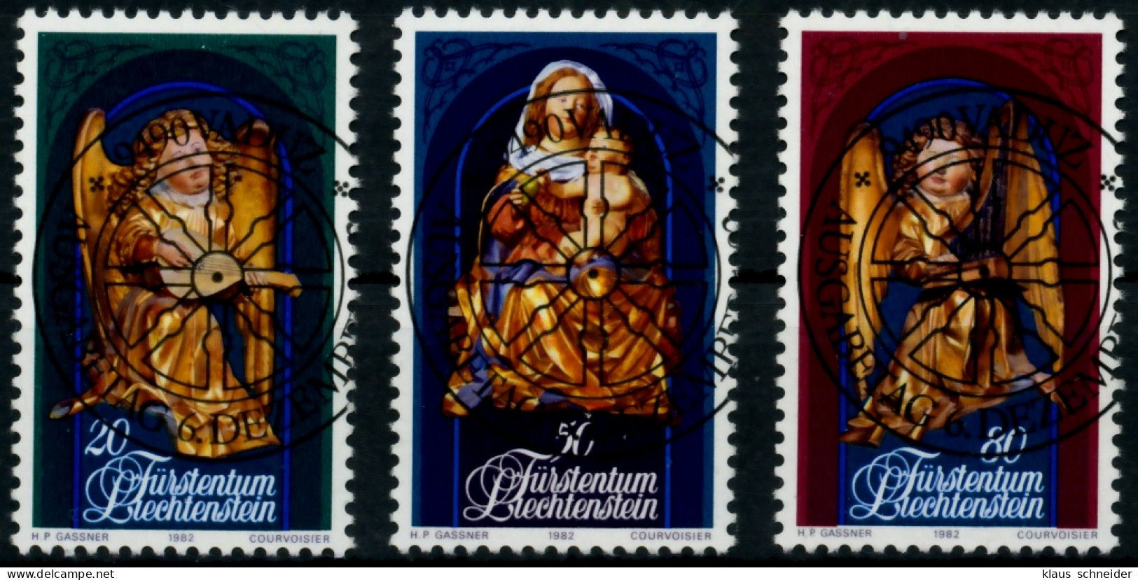LIECHTENSTEIN 1982 Nr 813-815 Zentrisch Gestempelt X6E6A02 - Used Stamps