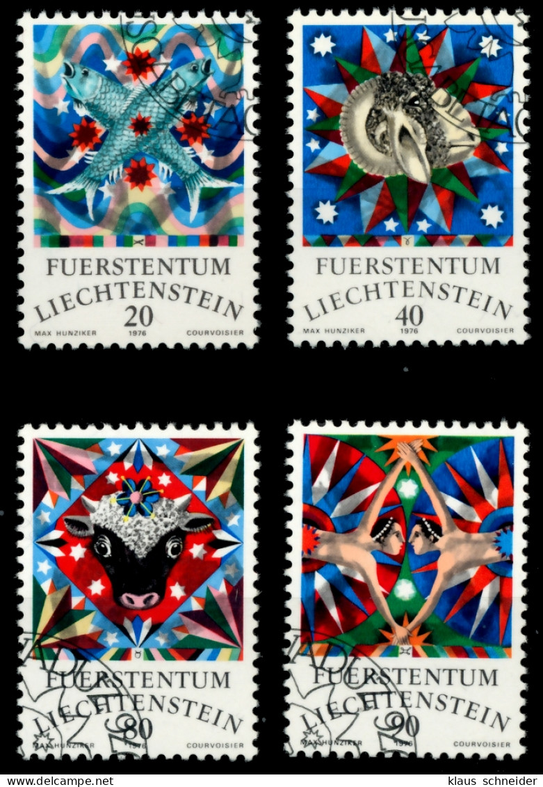 LIECHTENSTEIN 1976 Nr 658-661 Gestempelt SB4E0E6 - Gebruikt