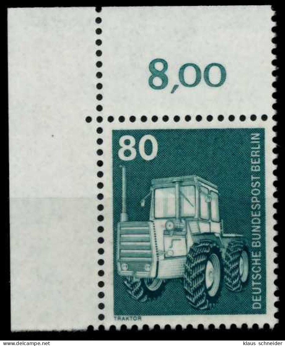 BERLIN DS INDUSTRIE U. TECHNIK Nr 501 Postfrisch ECKE-O X702DEE - Unused Stamps