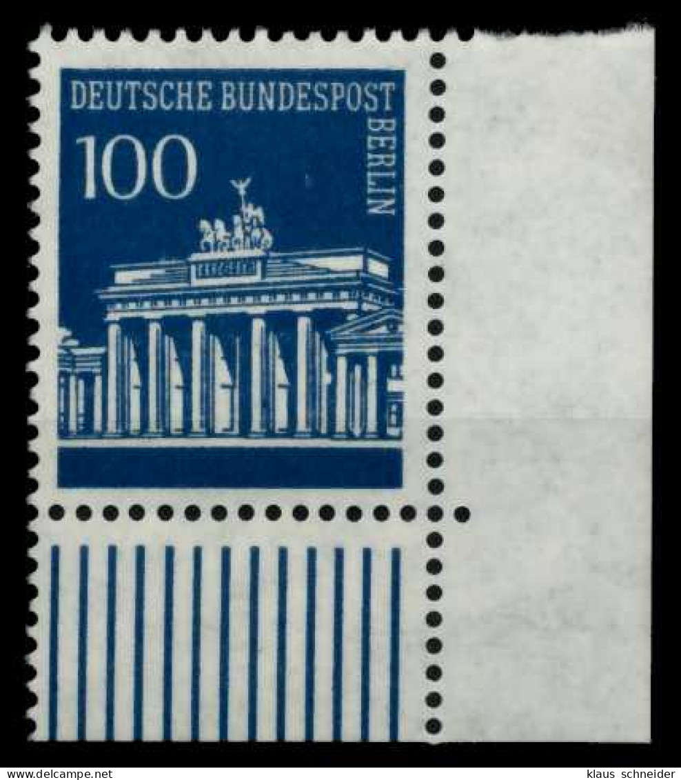 BERLIN DS BRAND. TOR Nr 290 Postfrisch ECKE-URE X707E6E - Unused Stamps