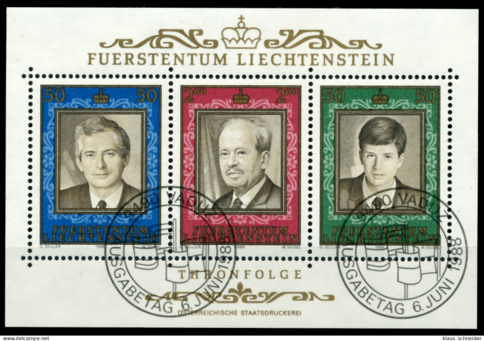 LIECHTENSTEIN BLOCK KLEINBOGEN Block 13 ESST SC2F0B2 - Blocks & Sheetlets & Panes