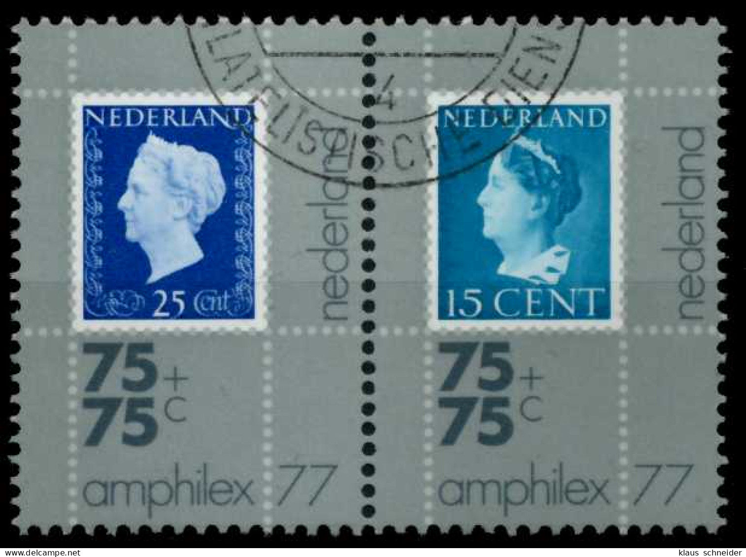NIEDERLANDE 1976 Nr 1086WP-1087WP Gestempelt WAAGR PAAR S00913E - Used Stamps