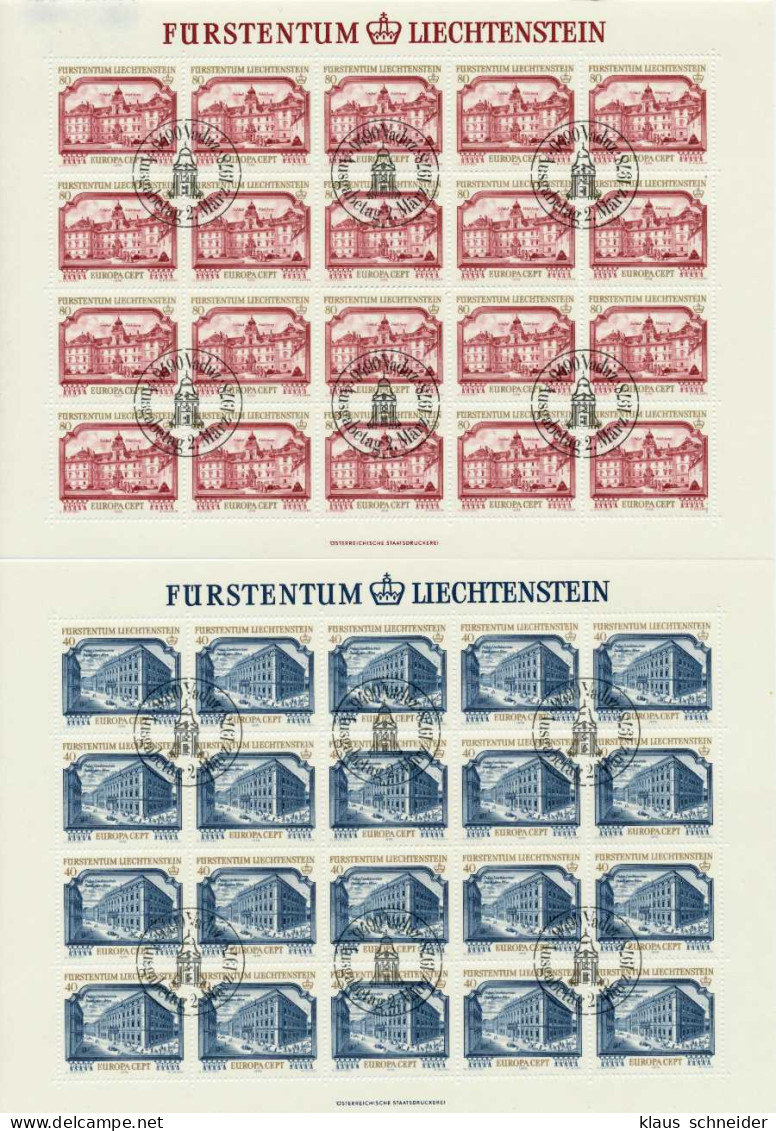 LIECHTENSTEIN BLOCK KLEINBOGEN Nr 692-693 ESST S545216 - Blocks & Kleinbögen