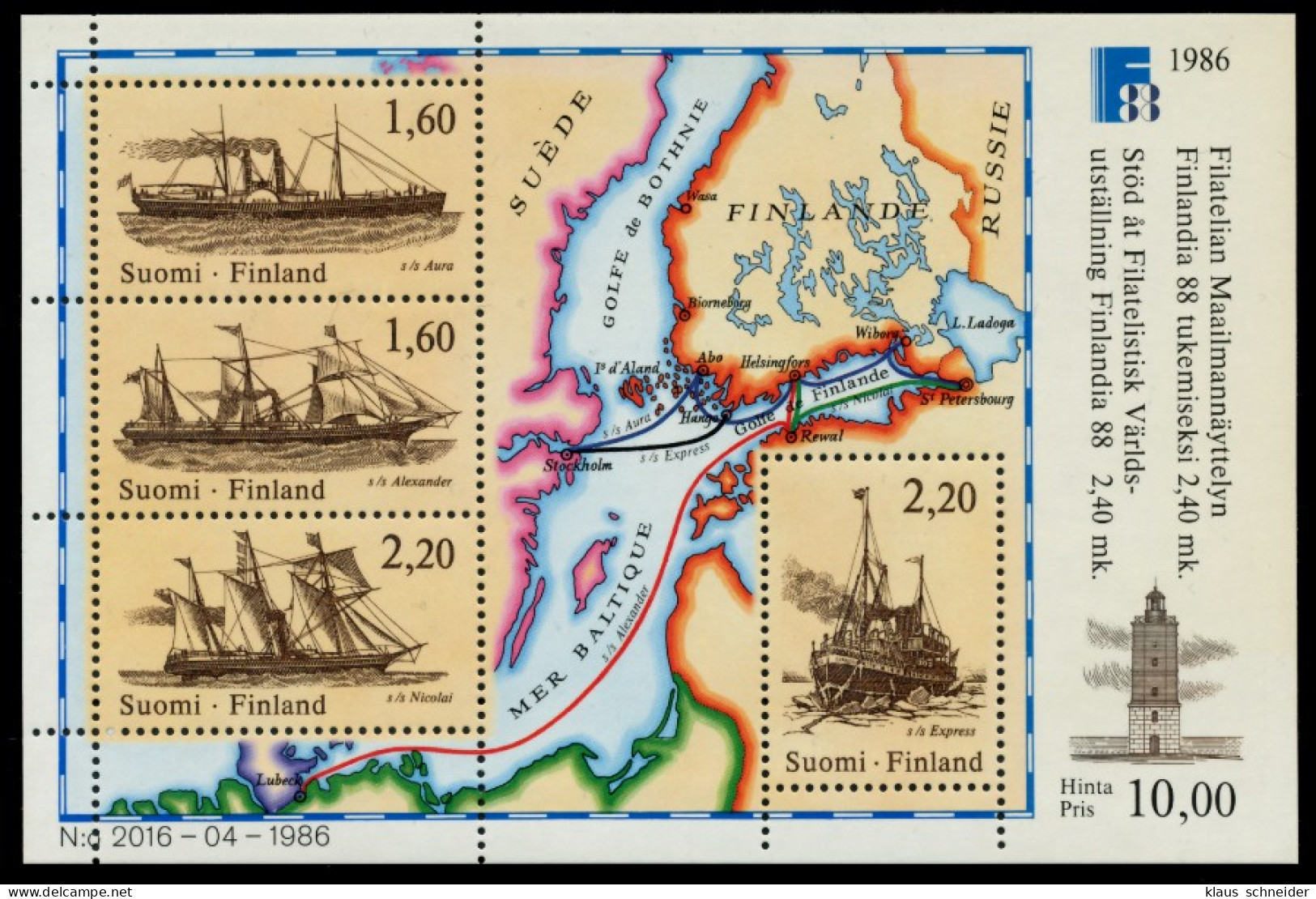 FINNLAND Block 2 Postfrisch S033386 - Blocks & Sheetlets