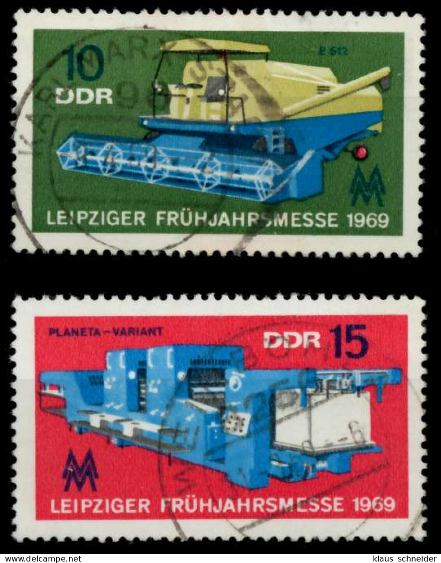 DDR 1969 Nr 1448-1449 Zentrisch Gestempelt X93DD46 - Gebraucht