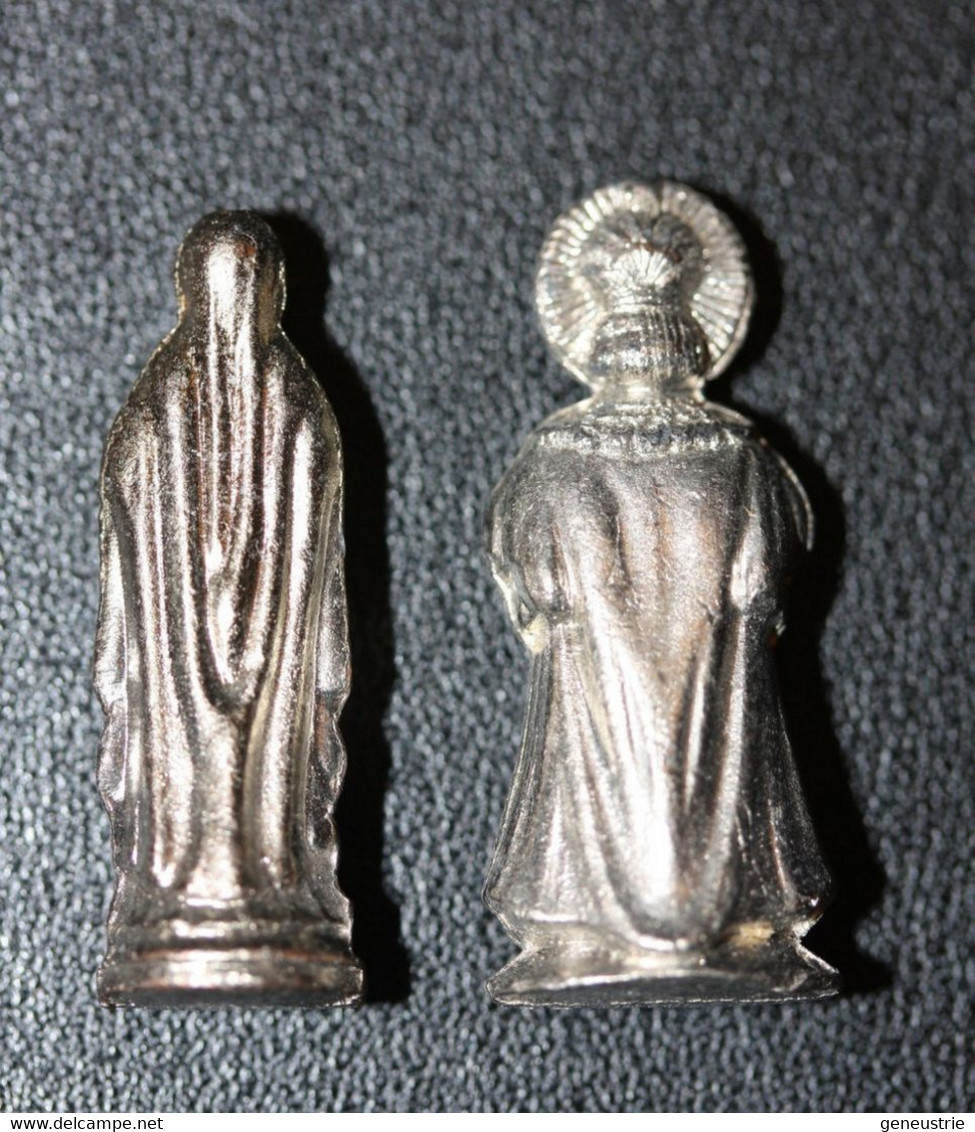 WW1 Lot De 2 Statuettes Vierges De Poilu (Sainte Bernadette Et Jésus De Prague) Trench Art WWI - 1914-18