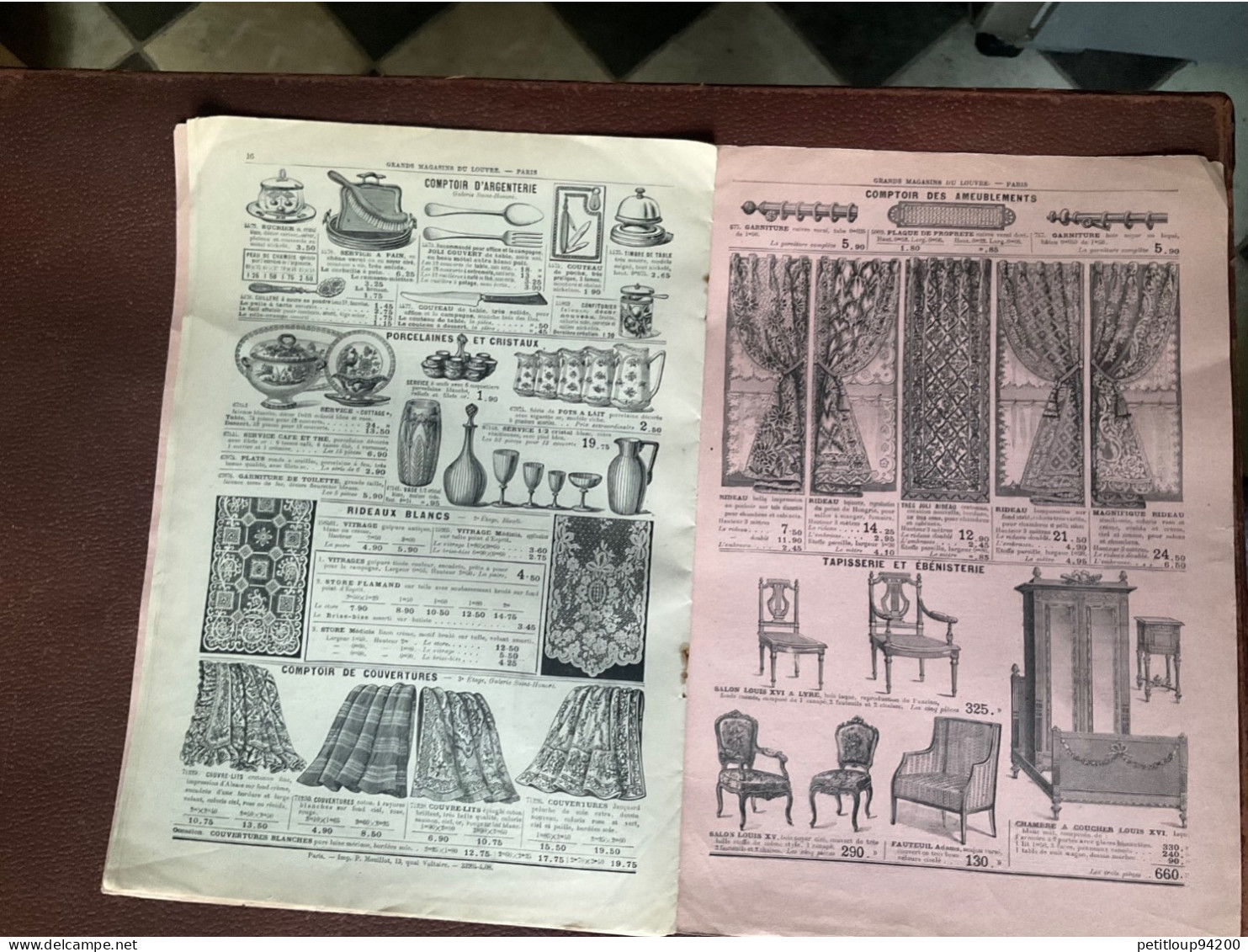DOCUMENT COMMERCIAL Catalogue  GRANDS MAGASINS DU LOUVRE  Toilettes d’Ete 1908