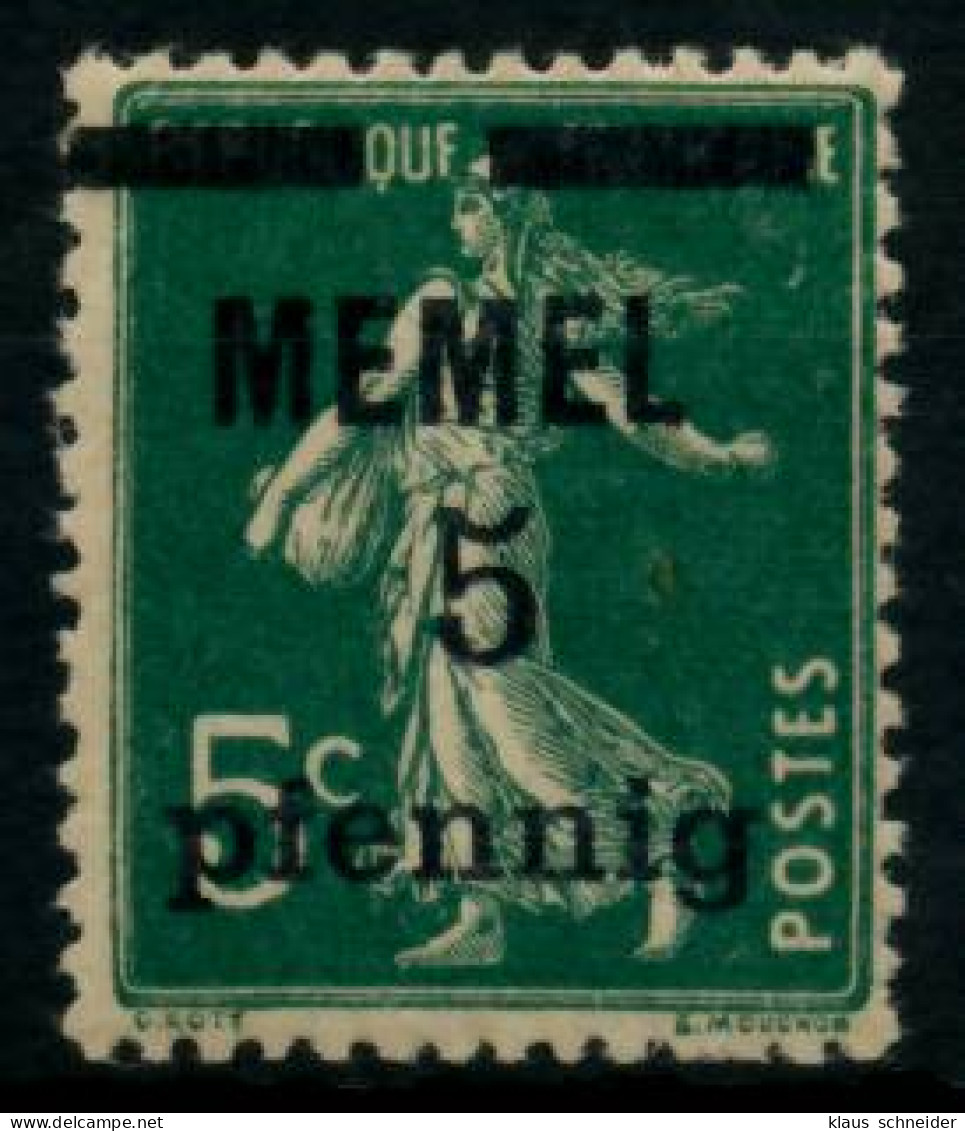 MEMEL 1920 Nr 18c Postfrisch X6B51CE - Memel (Klaipeda) 1923