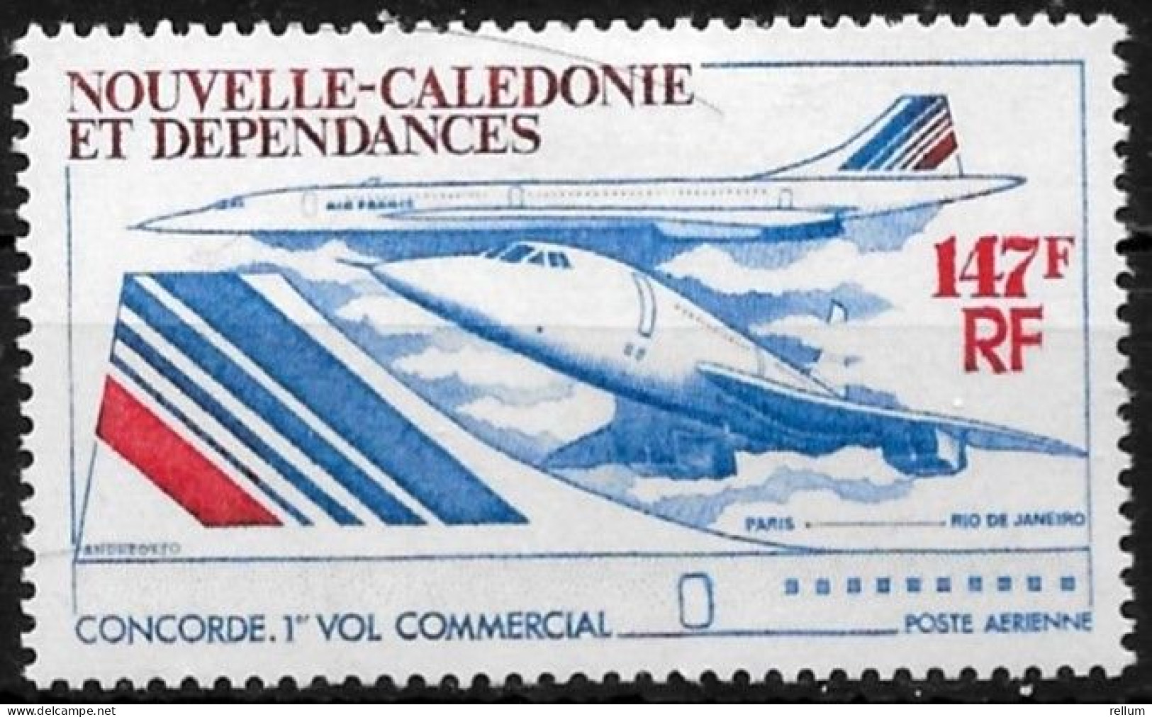 Nouvelle Calédonie 1976 - Yvert N° PA 169 - Michel N° 572 * - Nuevos