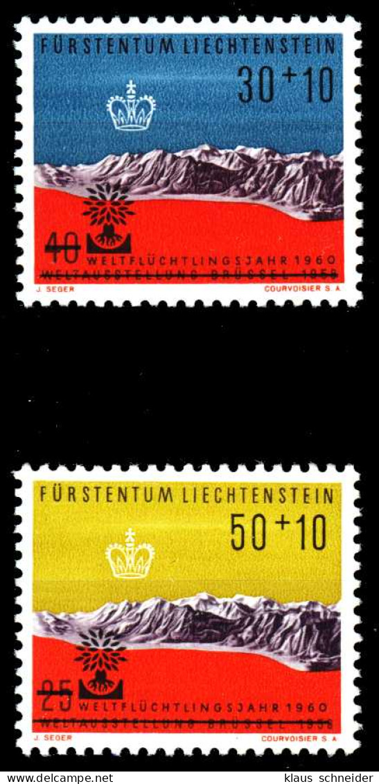 LIECHTENSTEIN 1960 Nr 389-390 Postfrisch S1E223E - Nuevos