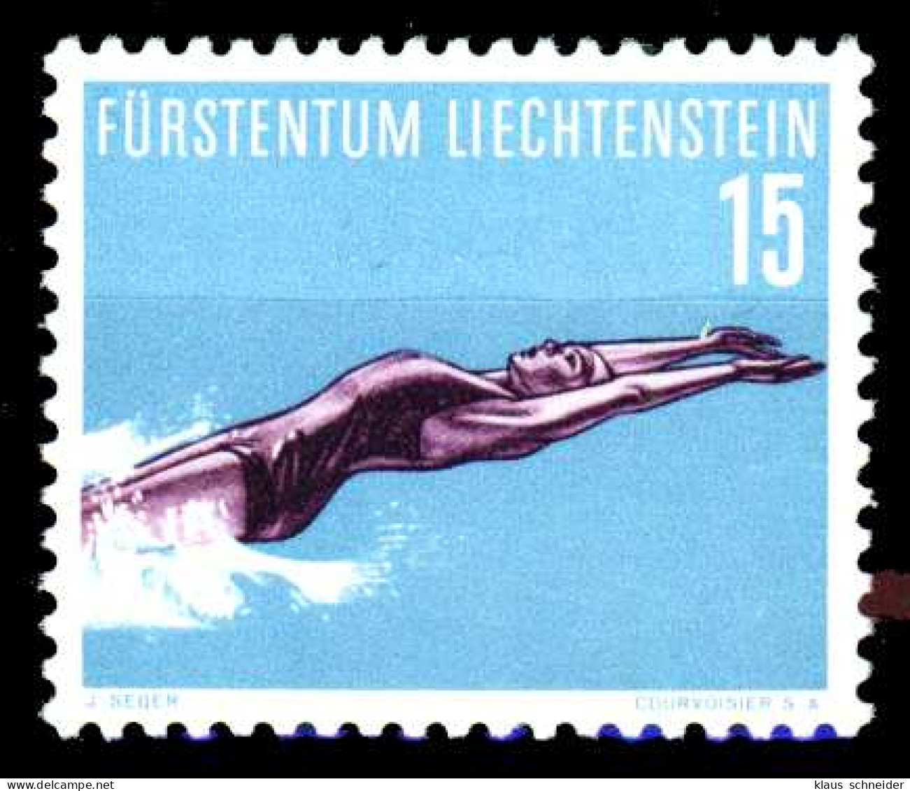 LIECHTENSTEIN 1958 Nr 365 Postfrisch S1E244E - Unused Stamps