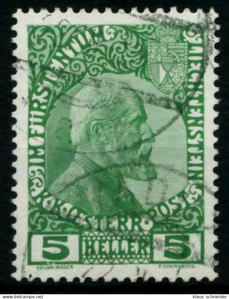 LIECHTENSTEIN 1912 Nr 1x Gestempelt X6F6EDA - Used Stamps