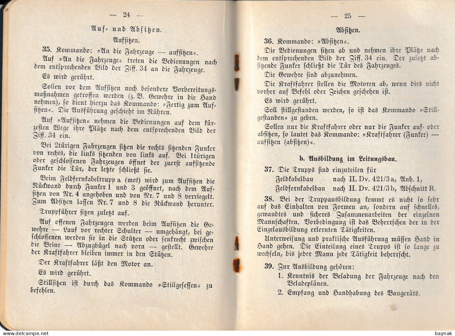 THIRD REICH  -  AUSBILDUNGSVORSCHRIFT FUR DIE NACHRICHTENTRUPPE  --  DIE FERNSPRECHKOMPANIE ( schau: AbeBooks