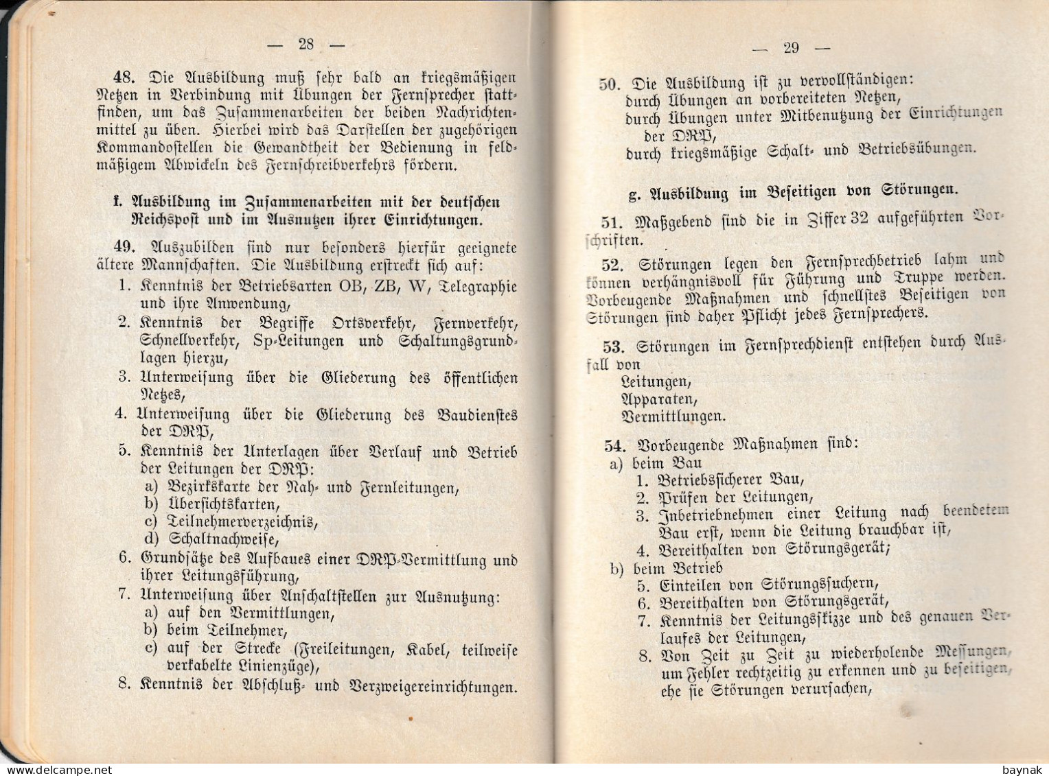 THIRD REICH  -  AUSBILDUNGSVORSCHRIFT FUR DIE NACHRICHTENTRUPPE  --  DIE FERNSPRECHKOMPANIE ( schau: AbeBooks