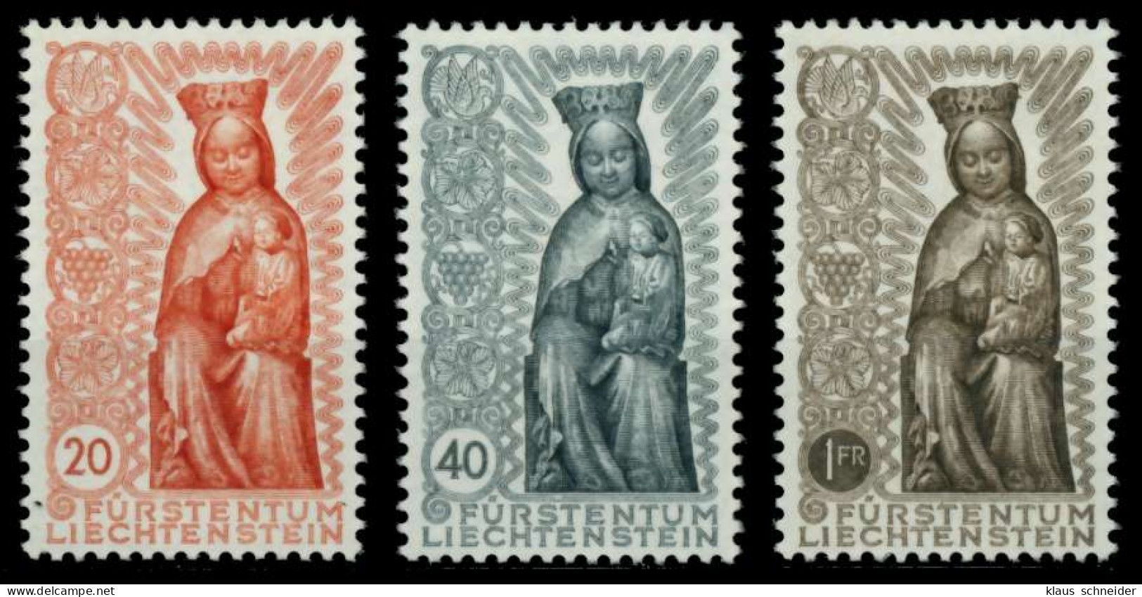 LIECHTENSTEIN 1954 Nr 329-331 Postfrisch X6FE2C6 - Ongebruikt