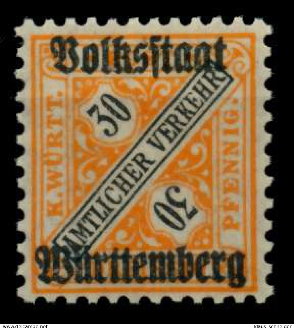 WÜRTTEMBERG DIENST STAAT Nr 266 Postfrisch X70EE96 - Mint