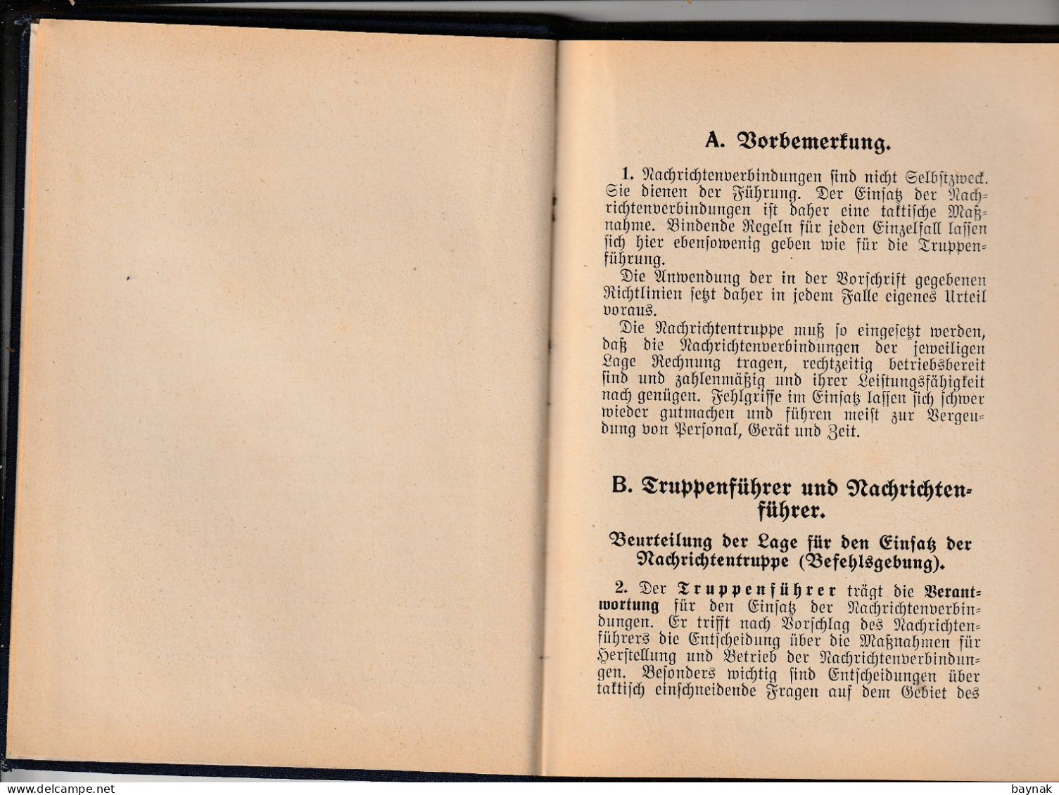 DEUTSCHLAND  --  THIRD REICH  --  AUSBILDUNGVORSCHRIFT FUR NACHRICHTENTRUPPE  --  TELEGRAPHIE  --  RRR!