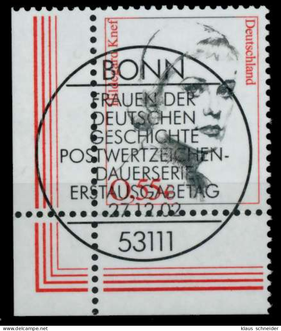 BRD DS FRAUEN Nr 2296 Zentrisch Gestempelt ECKE-ULI X70F22A - Used Stamps