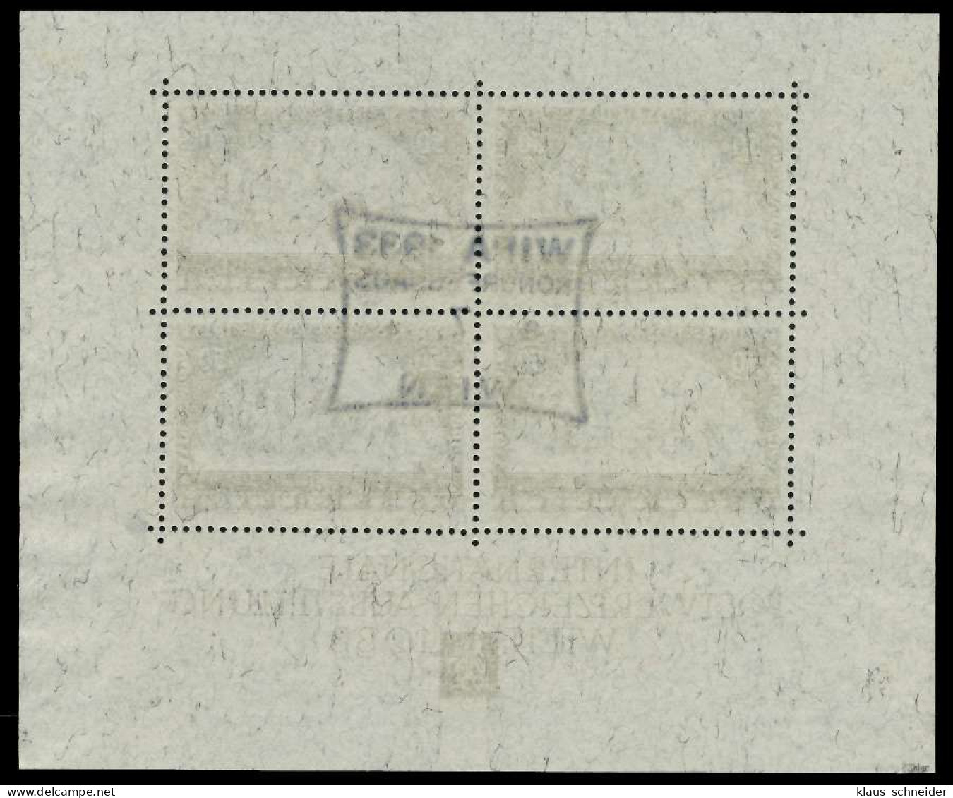 ÖSTERR. 1933 WIPA BLOCK 1 Gestempelt Block1 X787E42 - Blocks & Sheetlets & Panes
