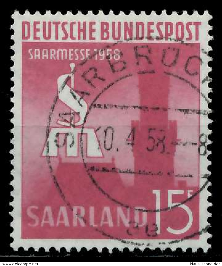 SAAR OPD 1958 Nr 435 Zentrisch Gestempelt X79C72E - Oblitérés