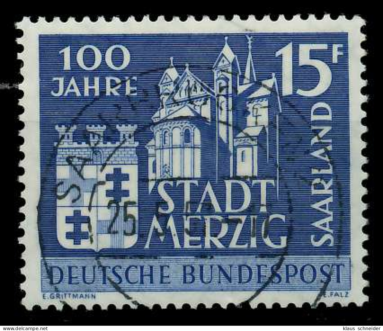 SAAR OPD 1957 Nr 401 Zentrisch Gestempelt X79CA0A - Used Stamps