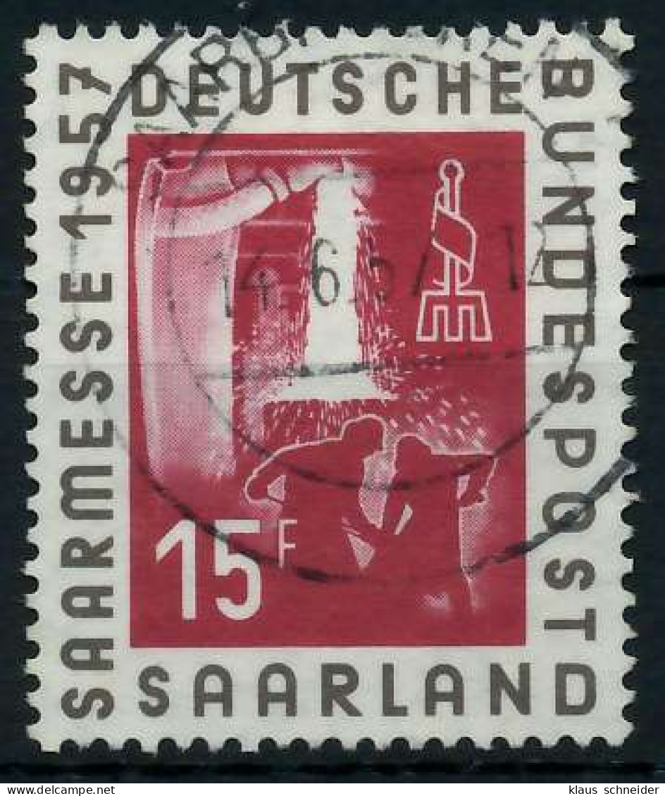 SAAR OPD 1957 Nr 400 Zentrisch Gestempelt X79CA02 - Usati