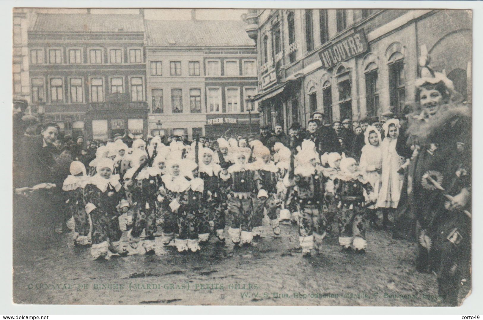 CP De BINCHE - LE CARNAVAL - ( MARDI - GRAS ) PETITS GILLES - Voir Les 2 Scans ! - Binche