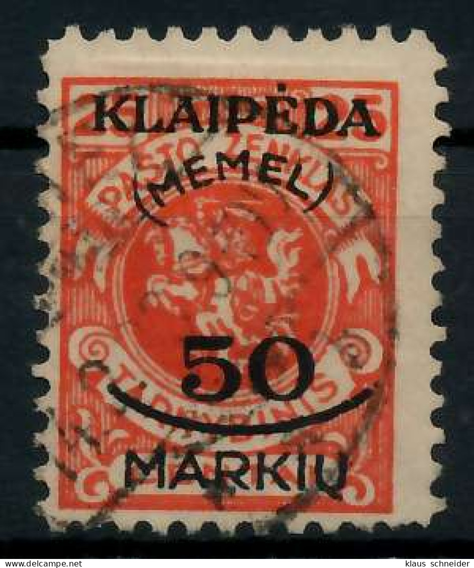 MEMEL 1923 Nr 126 Gestempelt Gepr. X7B2462 - Klaipeda 1923