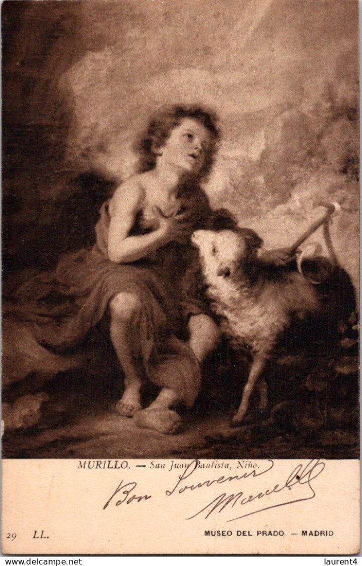 23-4-2024 (2 Z 46) Old B/w - Art Painting By Murillo - Paintings