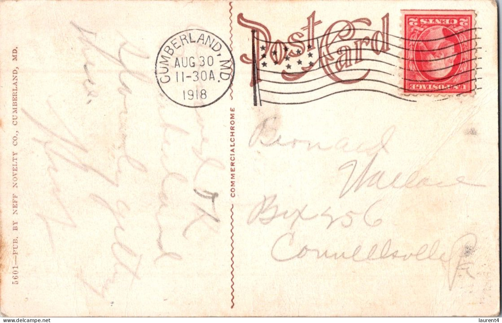 23-4-2024 (2 Z 46) Very Old - USA - Big Rocki Cumberland  (posted In 1918) - Other & Unclassified