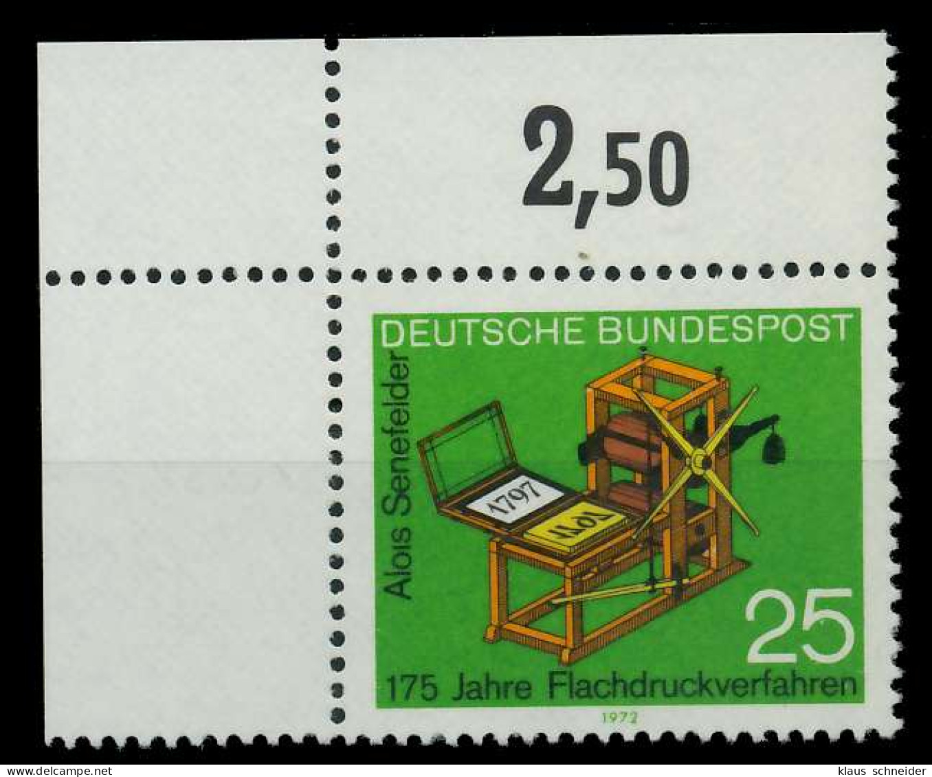 BRD 1972 Nr 715 Postfrisch ECKE-OLI X7FD3CA - Unused Stamps