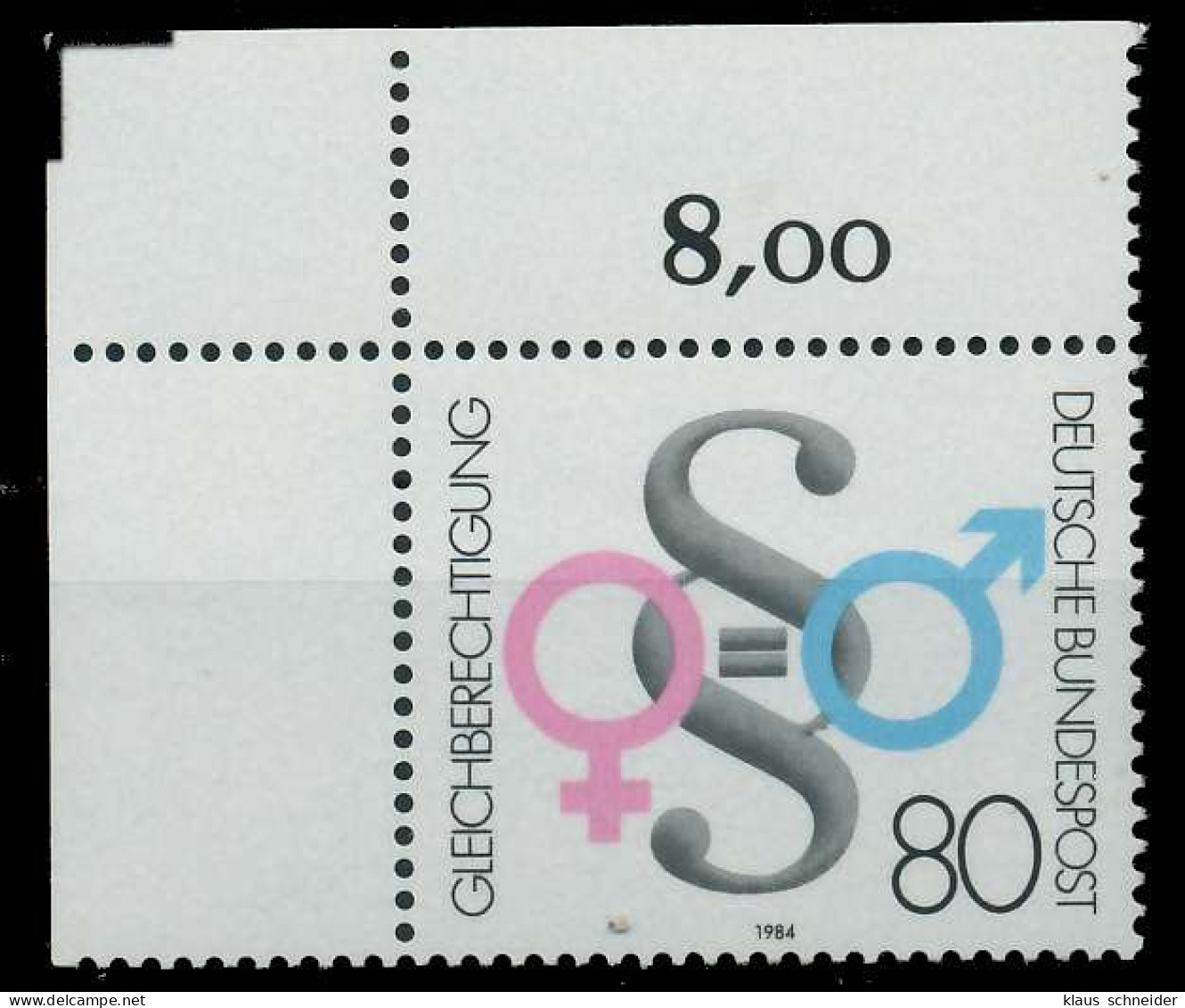 BRD BUND 1984 Nr 1230 Postfrisch ECKE-OLI X823B56 - Unused Stamps