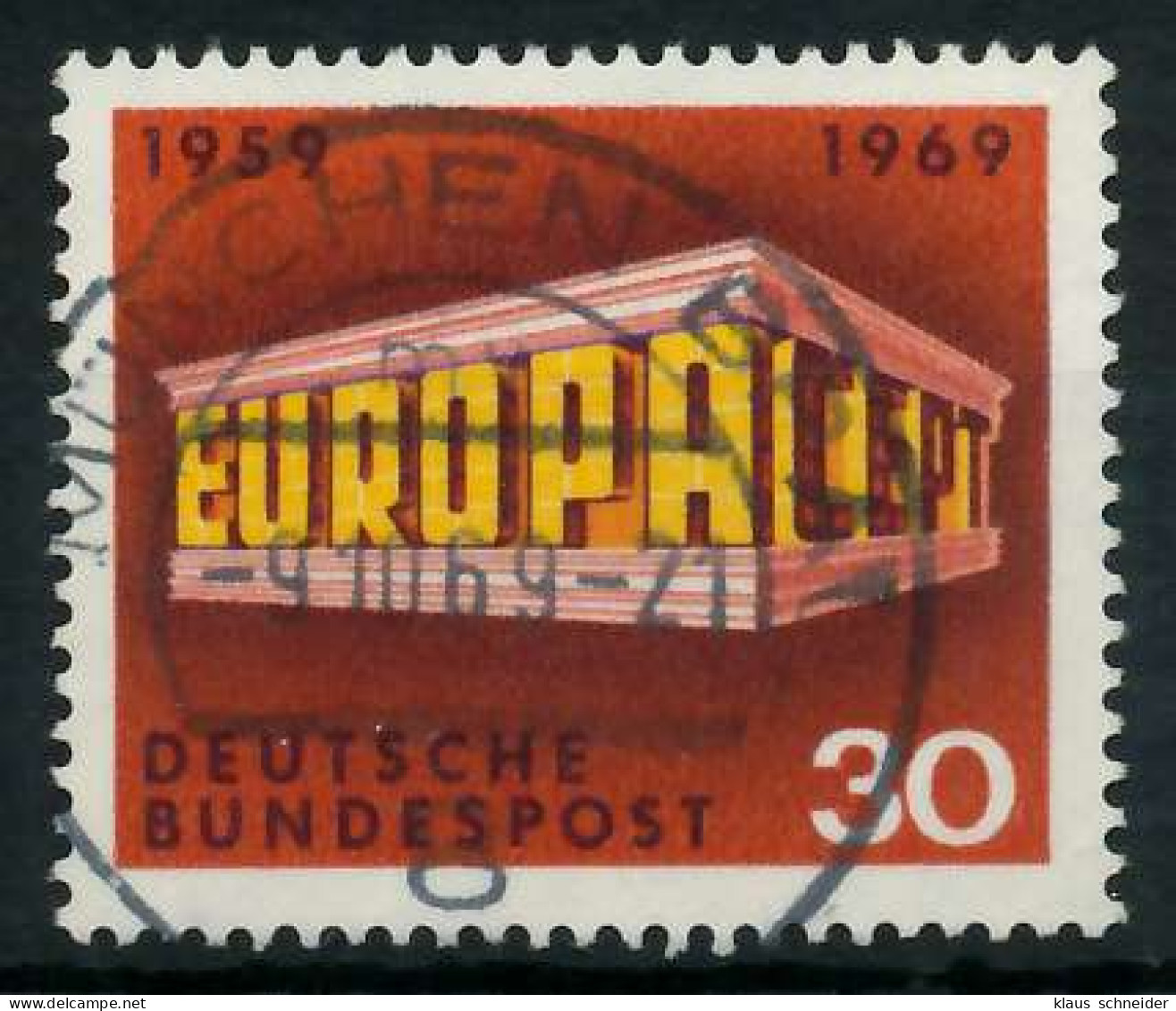 BRD BUND 1969 Nr 584 Zentrisch Gestempelt X832026 - Used Stamps