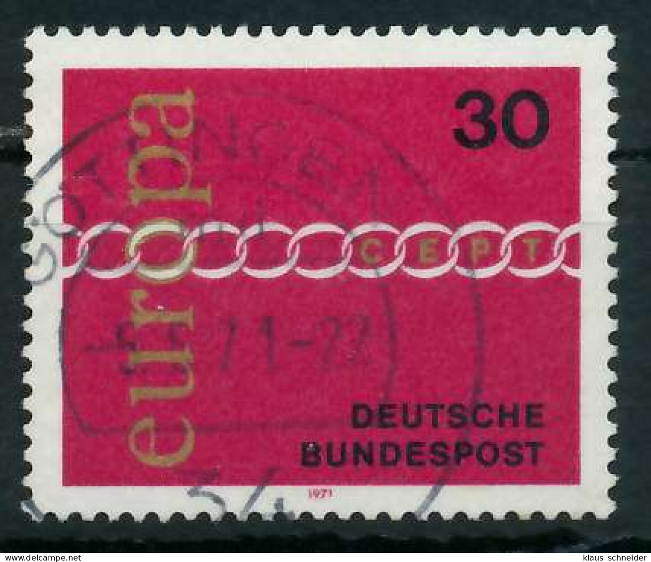 BRD BUND 1971 Nr 676 Zentrisch Gestempelt X8369C2 - Usati