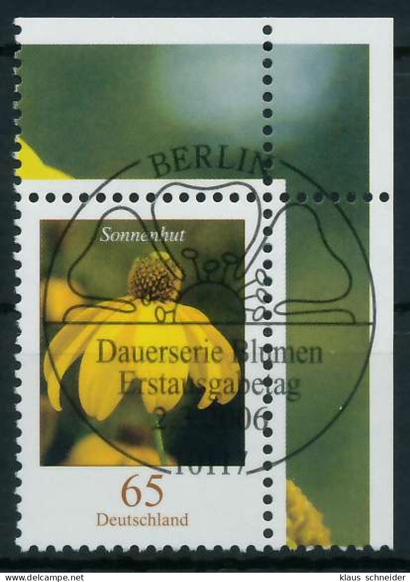 BRD DS BLUMEN Nr 2524 ESST Zentrisch Gestempelt ECKE-ORE X84A0F2 - Used Stamps