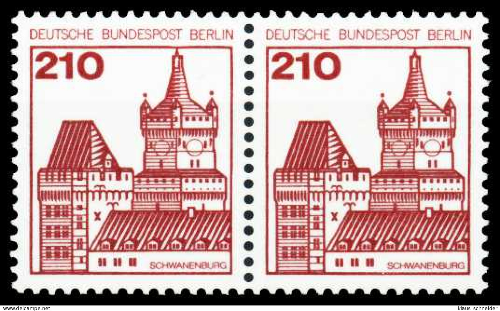 BERLIN DS BURGEN U. SCHLÖSSER Nr 589 Postfrisch WAAGR P S93F7D6 - Unused Stamps