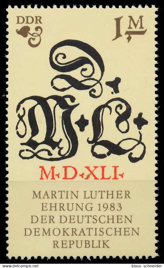 DDR 1983 Nr 2833 Postfrisch X1963E2 - Ungebraucht