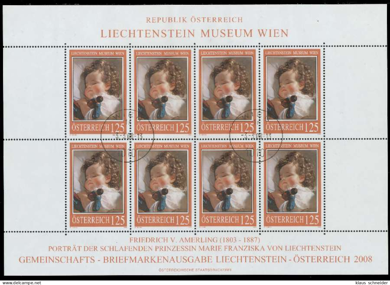 ÖSTERREICH BLOCK KLEINBOGEN Nr 2720 Gestempelt KLEINBG X21E76E - Blocks & Sheetlets & Panes