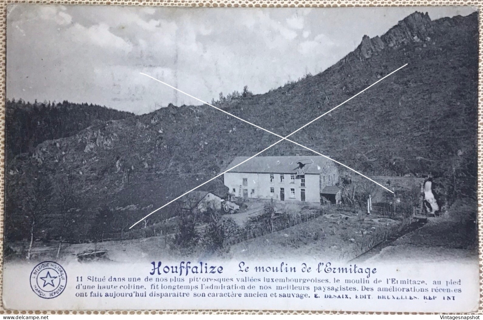 HOUFFALIZE Le Moulin De L’Ermitage CP La Belgique Historique Desaix Postée En 1932 - Houffalize