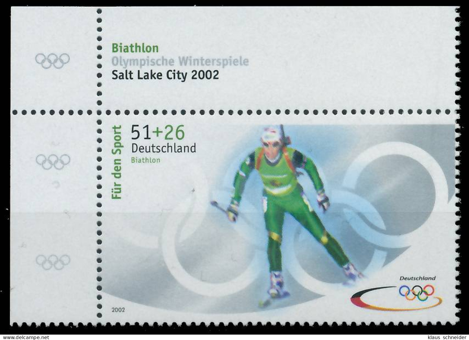 BRD BUND 2002 Nr 2237a Postfrisch ECKE-OLI X2FF5E6 - Unused Stamps