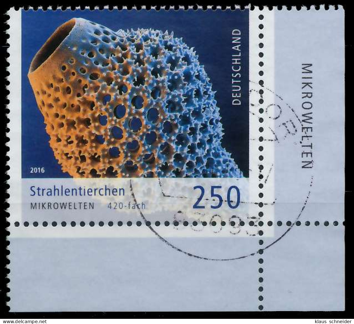 BRD BUND 2016 Nr 3247 Zentrisch Gestempelt ECKE-URE X3215BA - Used Stamps