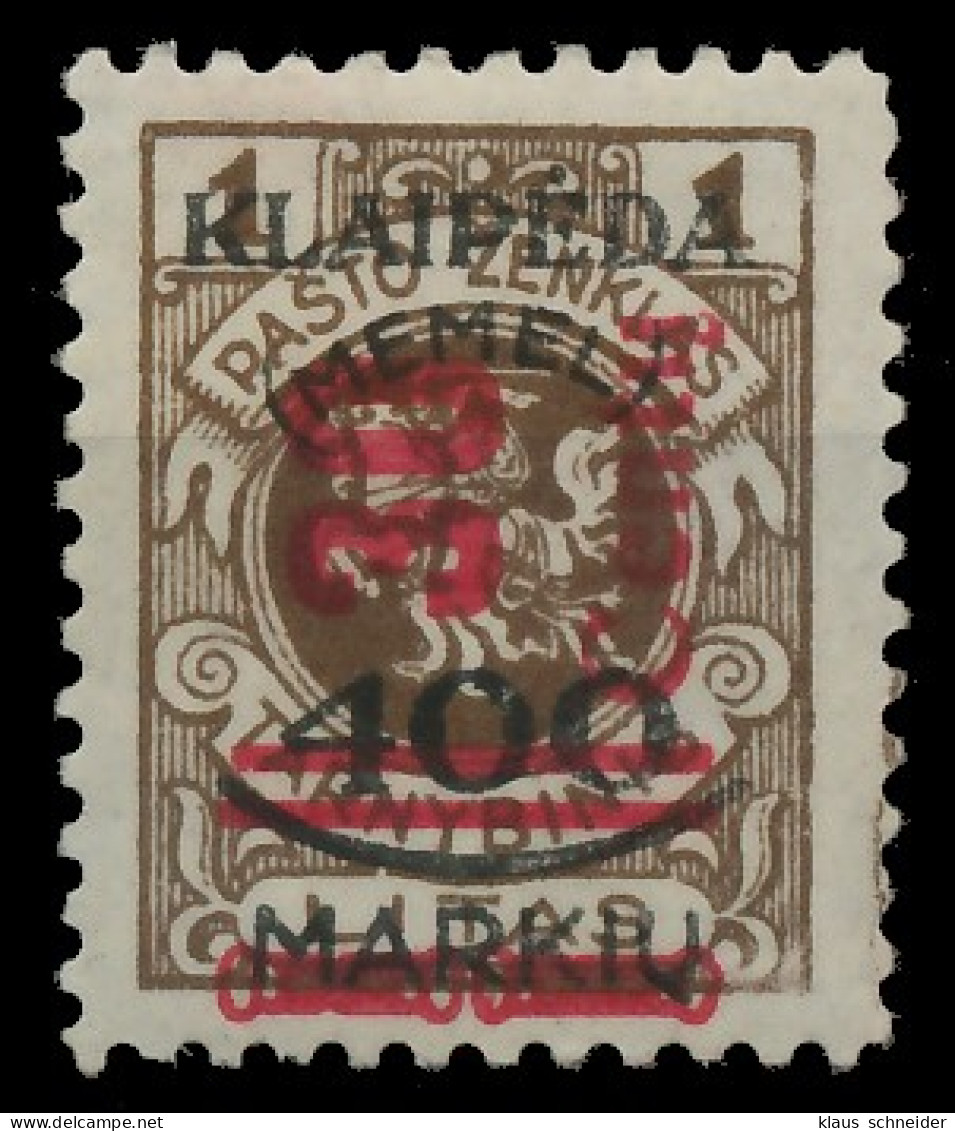 MEMEL 1923 Nr 232III Ungebraucht X41665E - Memelland 1923