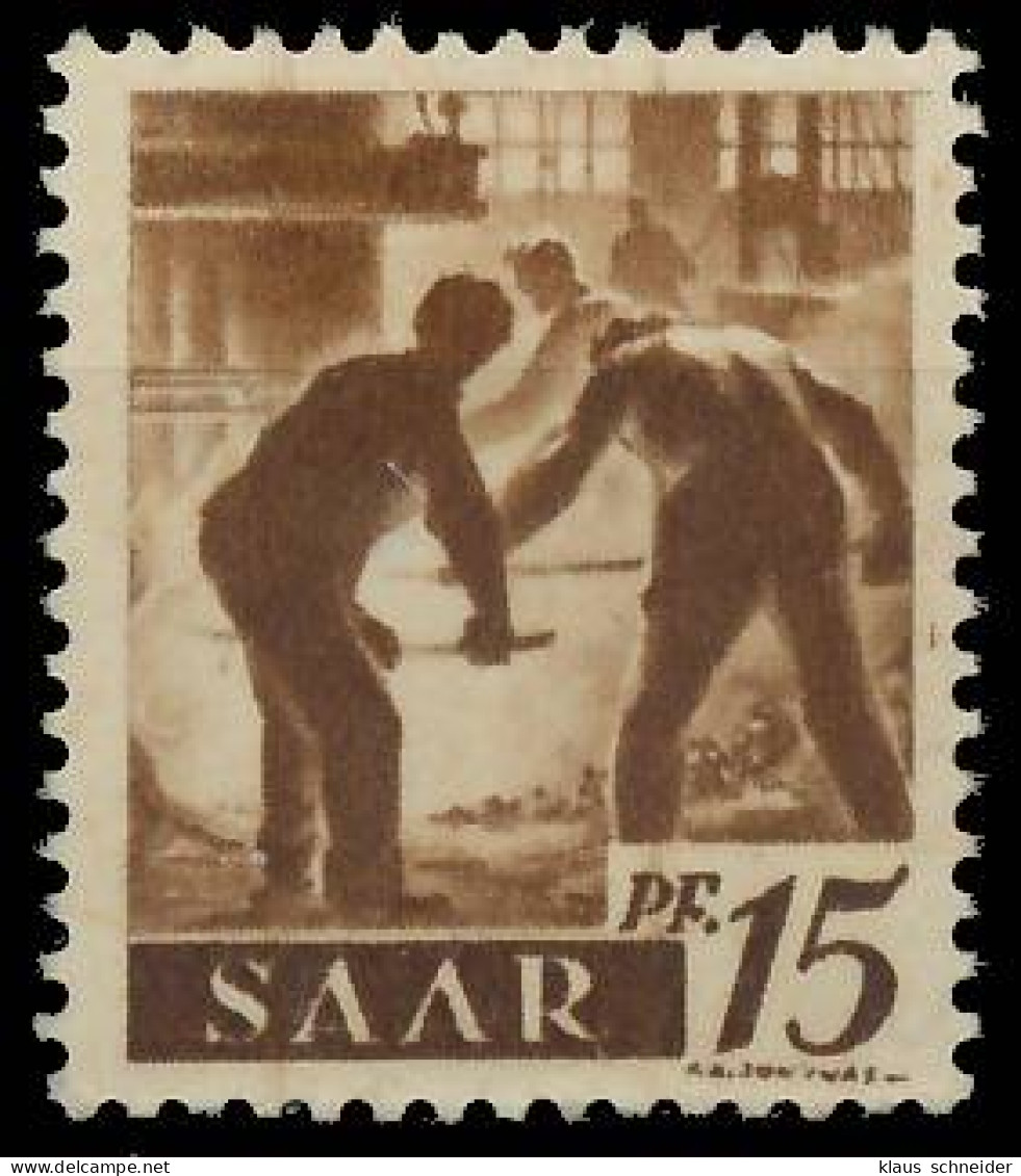 SAARLAND 1947 Nr 212Z Postfrisch S01F9A6 - Ungebraucht